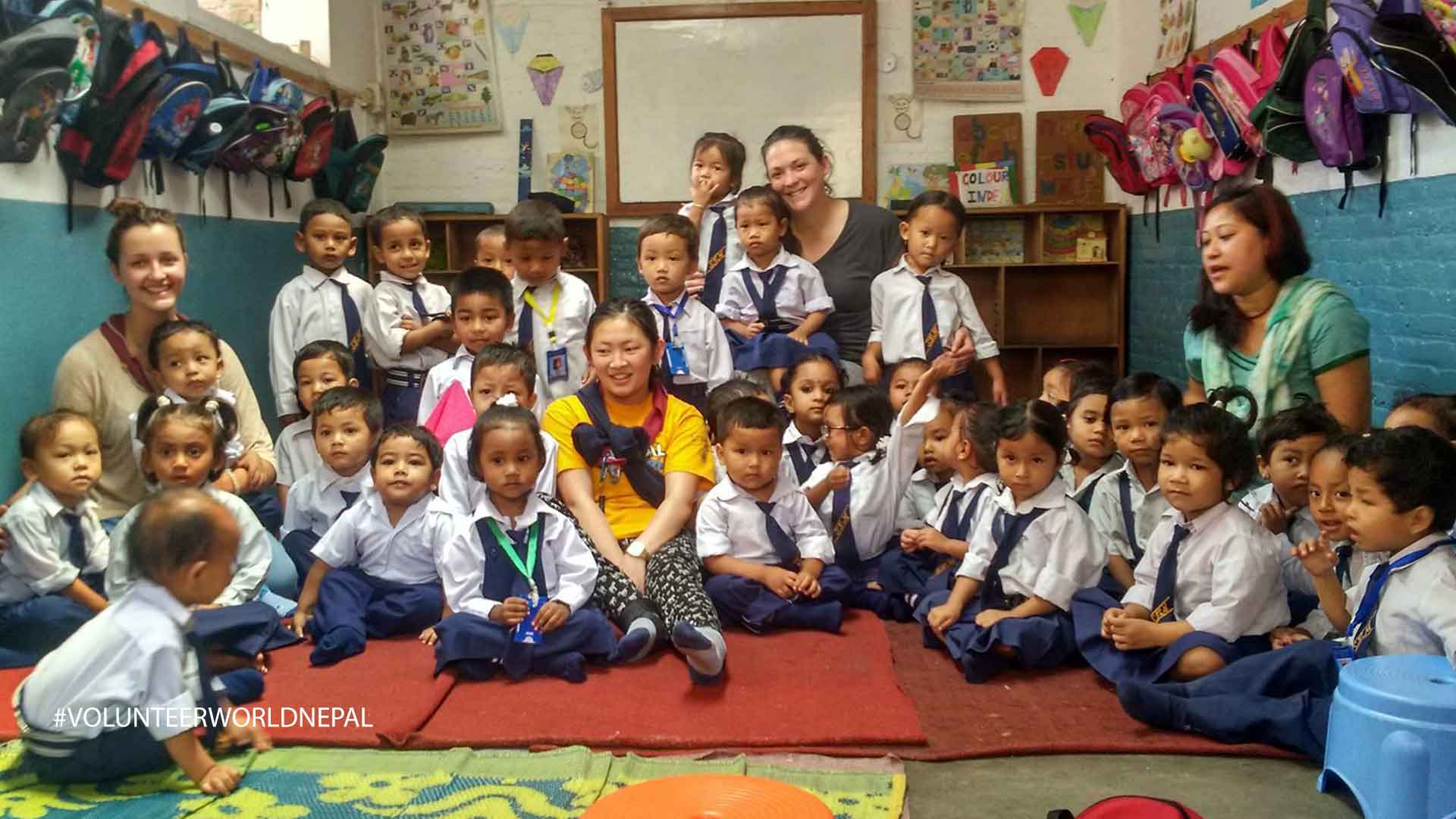volunteer work with children in nepal