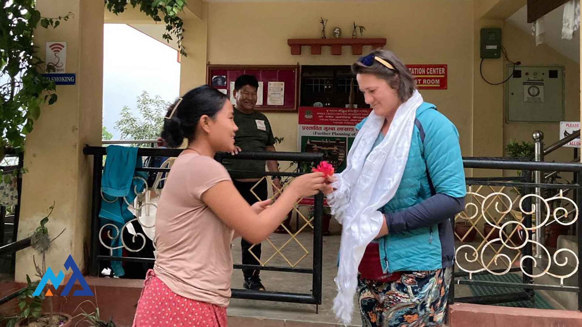 teaching in a monastery and trekking